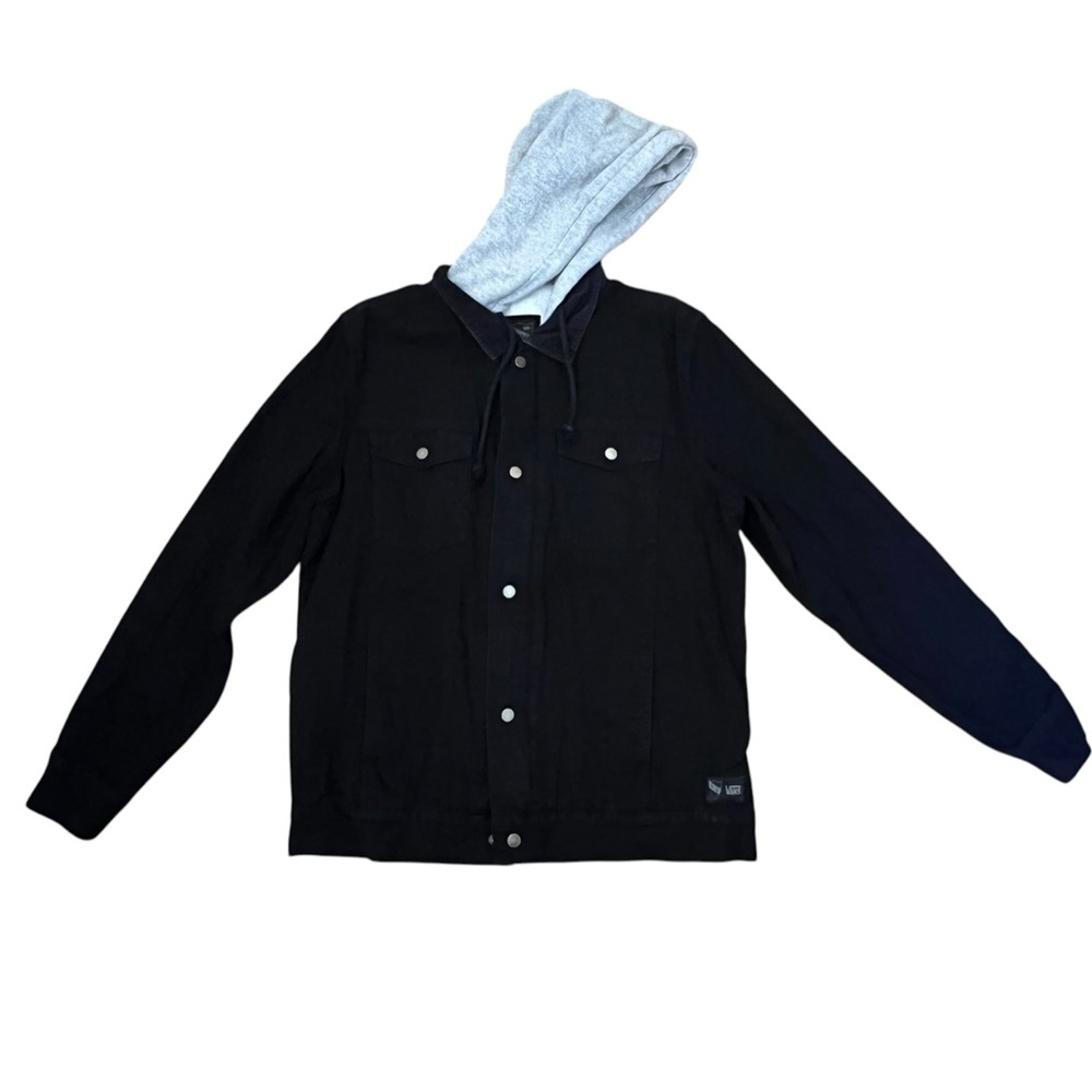 Vans Black Jacket with Gray Hood